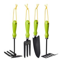 Umfassendes Gartenwerkzeug-Set mit Blumenkelle, Kleinrechen, Doppelhacke und Blumengabel für jeden Gartenbesitzer
