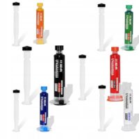 UV-Soldermaske, 6 Farben, 10 ml Spritzen, Präzisionskolben, PCB-Reparatur, Schutz, Lötstopplack Elektronik-Zubehör