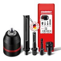 Schnellspannbohrfutter Komplett Set, Adapter für Bohrmaschinen und Schlagschrauber mit verschiedenen Durchmessern