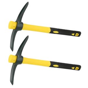 Robuste Spitzhacke für Gartenarbeit, Camping, Prospektion und Jagd mit Stahlkopf und Fiberglasgriff