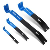 Robustes Werkzeug für Hausumformungen, Holzbearbeitungsprojekte und Heimwerkeraufgaben - 4-teiliges flaches Brecheisen-Set mit Mini-Nagelzieher-Brechstange und Allzweck-Klauenstange