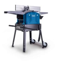 Hochleistungs-Hobelmaschine für Holzbearbeitung, 2200W Leistung, Abrichten und Dickenhobeln von Holzplatten, Balken oder Bohlen