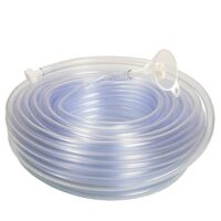 Schlauch-Wasserwaage mit 30 Metern Länge aus PVC, glasklar 8 x 1,5 mm. Schlauch-Nivelliergerät inklusive Trichter und zwei Stöpseln für das Ausfinden der gleichen Höhe.