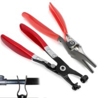 2 Stück Schlauchklemmenzange Set, Schlauchschellenzange und Schlauchentferner Vakuum Schlauchzange Achsmanschette Zange für Auto Kraftstoff Kühlmittelrohrzange, Werkzeugset für Reparatur und Installation von Kraftstoffschläuchen und Kühlern