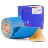 Schleifpapierrolle mit Keramik-Schleifkörper und Aluminiumoxid-Klebebeschichtung, ideal für Karosseriegrundierungen, Lackierwerkstätten, Holzarbeiten, Metallverarbeitung und Kunststoffe