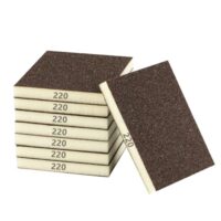 8 Stück Schleifschwamm 220 Körnung, Nass-Trocken Schleifblock, Schleifpads, Flexibles Schleifschwämme für Holz Metall Kunststoff Gipskarton Trockenbau.