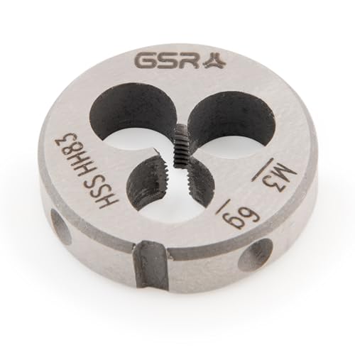 Metrisches Schneideisen aus Hochleistungsschnellarbeitsstahl (HSS) zur Reparatur von Gewinden in abisolierten Löchern oder Bolzen