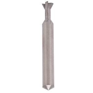 Hartmetall-Schwalbenschwanz-Bit für schnelles und präzises Bohren und Fräsen von Metall und Holz, 6 mm Durchmesser, 50 mm Länge