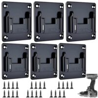Set von 6 Stücke Maschinenhalter Wandhalterung, Profi Akkuhalter Bohrhalter, Akku Wandhalterung Wand Halter, Halterung für Makita 14.4V-18V Bohrwerkzeuge und Elektrowerkzeug