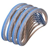 Schleifband mit 60 Körnung für Polieren von Metall und Holz, 9 x 533 mm, 30 Stück