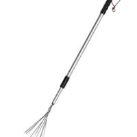 Laubschneidwerkzeug mit Teleskop-Funktionsweise für Gartenpflege, robuster Stahlrahmen und federnder Griff
