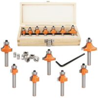 7 Stück Abrundfräser und Viertelstabfräser Set, 8mm Schaft Rundfräser & Radiusfräser, Abrundfräser Fräser für Oberfräse mit Kugellager, Kantenfräse/Frästisch