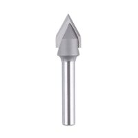 SpeTool Fasenfräser 6mm Schaft Gravierfräser 60 Grad 2 Flöten VHM Gravierstichel V Nutfräser 12mm Schneiddurchmesser CNC Fräser Schaftfräser Holzfräser für Oberfräse zum Adern Fasen V-Rillen