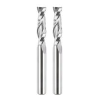 Spiralnutfräser 2 Stück, Hartmetall, Upcut, 8mm Schaftdurchmesser, 32mm Schneidlänge, Holz CNC Fräser für Oberfräse