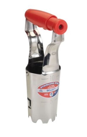 Der Spear & Jackson 3060EL Select Edelstahl-Blumenzwiebel-Pflanzer ist ein robustes und zuverlässiges Werkzeug für Gartenarbeiten. Es verfügt über eine edelstahlfreie Konstruktion, einen gefederten Griff und eine Tiefenmesshilfe.