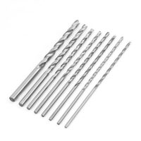 8 Stücke Spiralbohrer HSS Extra Lange für Holz, Aluminium und Kunststoff - Durchmesser 4-10mm