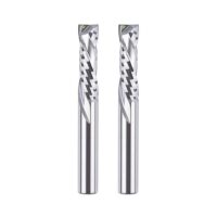 2-stückiges Spiralnutfräser-Set mit 6mm-Schaft und Kompression-22mm-Schnittlänge für effiziente Oberflächenbearbeitung bei CNC-Maschinen und Holzverarbeitung