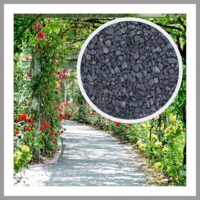 Verlegesplitt für Garten und Landschaftsbau, Pflastersplitt grau 30 kg Diabas Korngröße 2/5mm frostsicher, ideal für Wege, Terrassen und Natursteinpflaster
