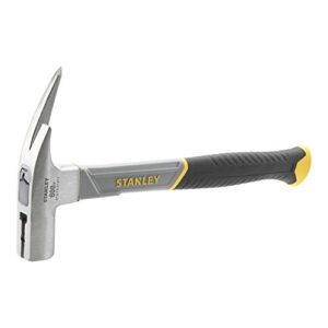 Stanley Latthammer Fiberglas, 600 GR glatt, hochwertiges Werkzeug für Heimwerker und Handwerker mit Fiberglas-Kern und poliertem Kopf.