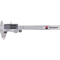 TOOLCRAFT Digitaler Messschieber 150 mm, Schieblehre, elektronische Schieblehre mit 0-150 mm Messbereich und Genauigkeit 0,03 mm für präzise Messungen