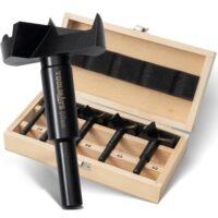 Leistungsstarker und zuverlässiger Bohrer für Holz, Forstnerbohrer Set 5-teilig mit verschiedenen Ø 20/35/40/45/50 mm Länge 90 mm