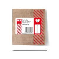 TOX 2,5x60 mm Drahtstifte Nails Senkkopf für einfache Holzverbindungen und ebene Flächen, blanker Stahl, 20 STK in einer wiederverschließbaren und umweltschonenden Papierverpackung