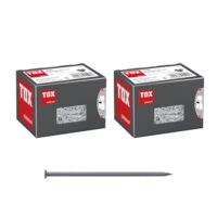 TOX Drahtstifte Nails Set mit blankem Stahl, ideal für einfache Holzverbindungen und ebene Flächen. Universelle Einsatzmöglichkeit im Innen- und Außenbereich. 2x 400g Karton