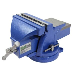 Schraubstock Parallelschraubstock mit Amboss für Werkbank Gusseisen, 150mm parallel 360° drehbar massiv schwer
