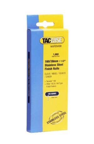 Tacwise 1097 Typ 16G / 38 mm Edelstahlnägel, Packung mit 1000 Stück - Edelstahl-Nägel für professionelle Nagelarbeiten mit 50 Jahren Korrosionsschutz