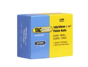 Tacwise 0319 Typ 16G / 40 mm verzinkte Nägel, Packung mit 2500 Stück, Silber - hochwertige Qualität für Nagelarbeiten