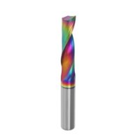 Fräser aus Wolframstahl mit DLC-Beschichtung für CNC-Bearbeitung von Aluminium, Kupfer, Holz und Acryl - 6 mm Klingendurchmesser, 22 mm Schnittlänge, 50 mm Gesamtlänge
