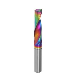 Fräser aus Wolframstahl mit DLC-Beschichtung für CNC-Bearbeitung von Aluminium, Kupfer, Holz und Acryl - 6 mm Klingendurchmesser, 22 mm Schnittlänge, 50 mm Gesamtlänge