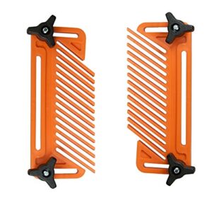 Tischsägen Doppel Federbrett, Einstellbar Druckkamm, Holzbearbeitung Sicherheit Featherboard für Frästische und Tischkreissägen