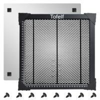 Tofelf 300 x 300 mm Wabenwabentisch für Lasergravurmaschine, Laserwabentisch mit Aluminiumplatte und Stützstruktur, kompatibel mit verschiedenen Graviermaschinen