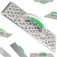 Styroporschaber, Wandraspel, Glättbrett oder Maurerschleifbrett für Heimwerker und Profis zum Schleifen, Hobeln und Nivellieren von Styroporplattenstößen