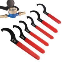 Verstellbarer Hakenschlüssel für Graviermaschinen mit Rutschfestem Griff, 6-teiliges Set für Anziehen und Lösen von Nüssen
