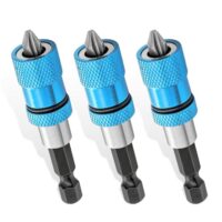 Drei magnetische Trockenbau-Bits mit Schnellwechsel-Funktion und 1/4-Zoll-Sechskantschaft für Akku-Schrauber und Hand-Bohrmaschinen