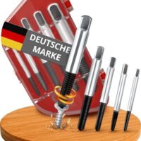 Varelo Schraubenausdreher Set, 5-teilig - Effektiver Schraubenentferner für beschädigte Schrauben und Bolzen