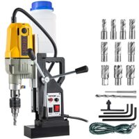 VEVOR 1100 W Magnetbohrmaschine, 12000 N magnetische Haltekraft, für Schiffs- und Brückenbau, Industrie und Stahlbau