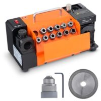 VEVOR Bohrerschleifer Schärfmaschine MR-13A, 3-13 mm Bohrerspitzer Bohrerschleifmaschine mit 95° bis 135° Spitzenwinkel und CBN-Rad für HSS-Bohrer