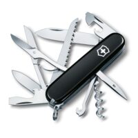 Multifunktionales Taschenmesser mit 15 Funktionen, darunter Holzsäge, Schere, Mehrzweckhaken und Klinge. Ideal für Ausflüge in die Wildnis, Tätigkeiten in der freien Natur und Reisen.