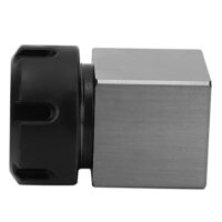 Vierkant-Spannzangenfutterblock mit silbernem Kohlenstoffstahl, ideal für CNC-Maschinen und -halter, hochgenauer Drehwerkzeughalter