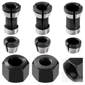 Hochwertiges Oberfräsen-Spannzangenfutter mit 6mm, 6.35mm und 8mm Größe für Holzbearbeitung und Gravur