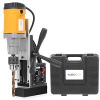 Magnetische Präzision in der Metallbearbeitung - WABROTECH WT16E Magnetbohrmaschine mit 30 mm Bohrdurchmesser, Magnethaltekraft von 11500 N und Drehzahl von 680 U/min.