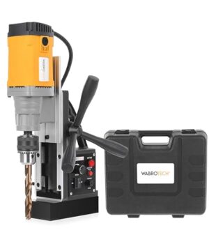 Magnetische Präzision in der Metallbearbeitung - WABROTECH WT16E Magnetbohrmaschine mit 30 mm Bohrdurchmesser, Magnethaltekraft von 11500 N und Drehzahl von 680 U/min.