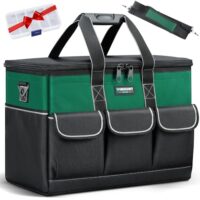 Robuste Werkzeugtasche aus 600D Polyester mit 14 Multi-Taschen für Elektriker und Holzarbeiter