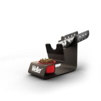 Weller Lötkolbenhalter mit Trockenspitzenreiniger - WLACCH1, Werkzeug für Löttechnik, Sicherheitssystem, On-Board-Spitzenreiniger, Kompaktes Design