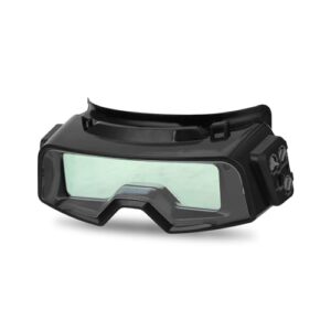 Einstellbare Schweißerbrille für TIG MIG MMA mit automatischer Verdunkelung, 122.5 x 35 mm DIN5 ~ DIN9 / DIN9 ~ DIN13, Verzögerungszeit/Ton einstellbar, Schleifen Schweißen