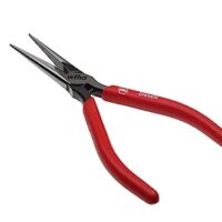 Wiha Feinmechaniker-Flachrundzange Classic mit Schneide und Öffnungsfeder, gerade Form, 160 mm, für präzises Greifen und Halten sowie Schneiden in der Feinmechanik und Modellbau