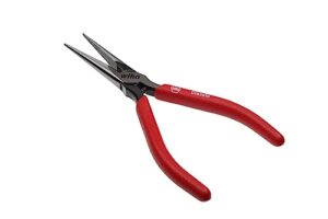 Wiha Feinmechaniker-Flachrundzange Classic mit Schneide und Öffnungsfeder, gerade Form, 160 mm, für präzises Greifen und Halten sowie Schneiden in der Feinmechanik und Modellbau